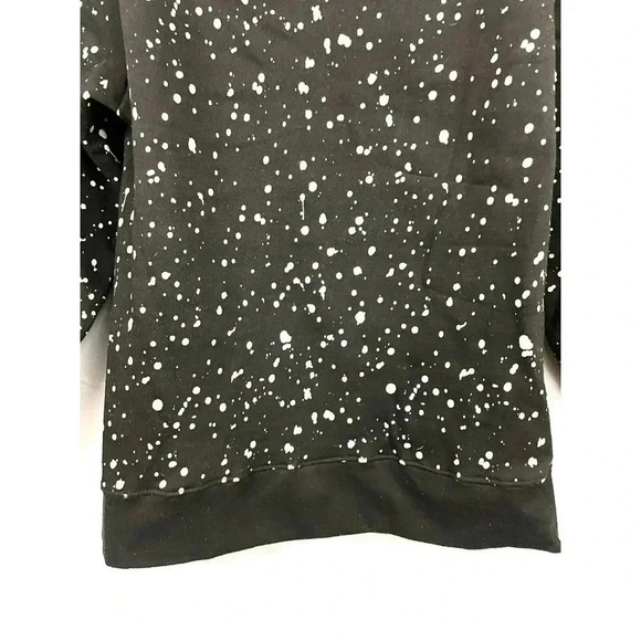Black Women's Pullover Sweater SMALL Paint Splotted One Point One - Picture 9 of 12